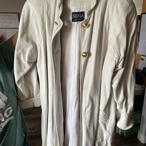 Siena New York White Leather Jacket